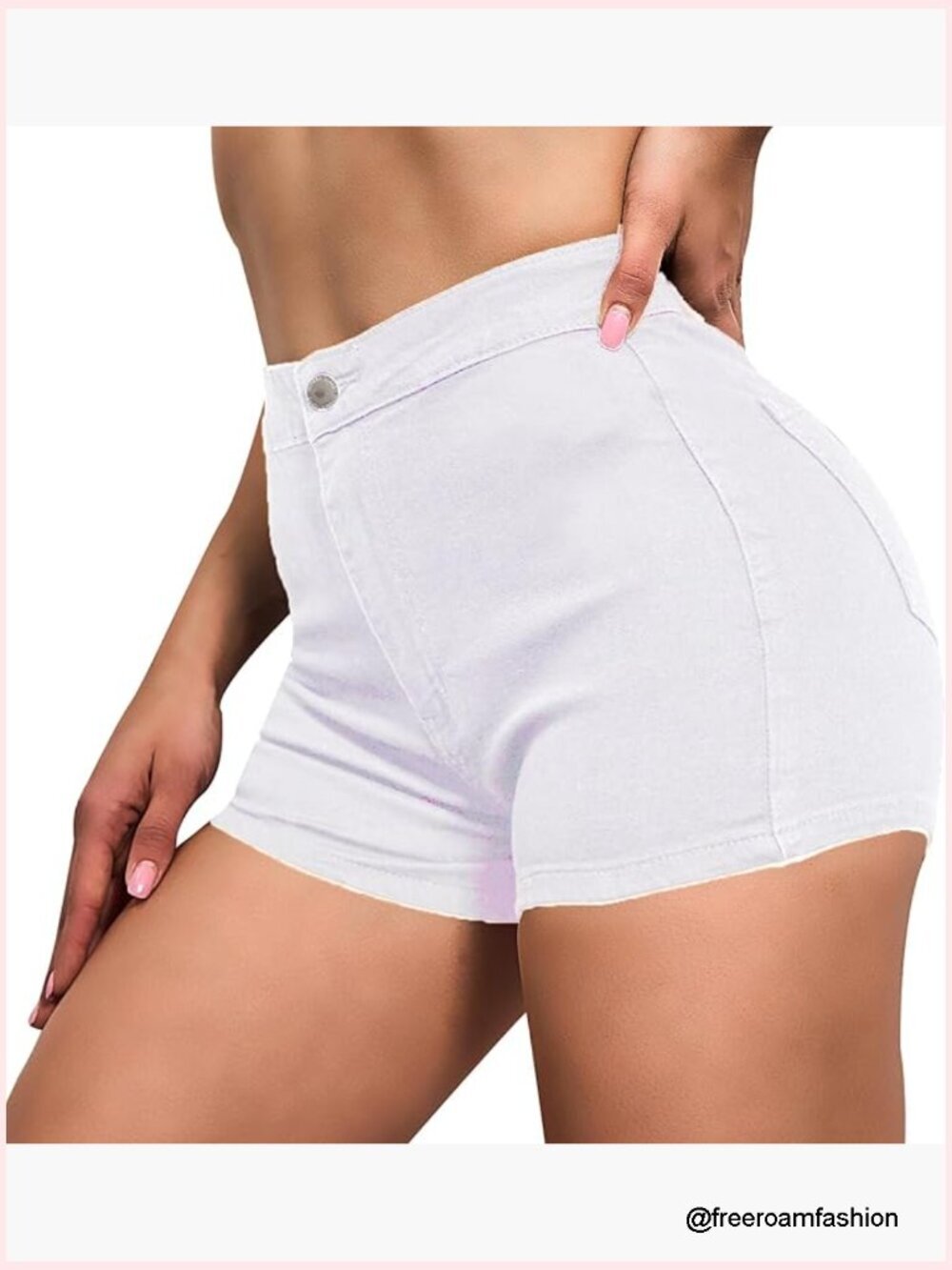 High Waisted Stretchy Denim Shorts Booty Lifting Summer Jean Shorts